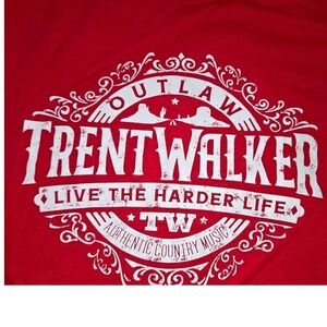 rent Walker T Shirt Mens XL Red Texas Band Tee Outlaw Country Music Fort Worth